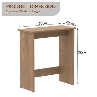 Mahmayi Modern Study Desk with Foot Rest Support, Modern Executive Desks Ideal for Office, Home, Schools, Laptop, Computer Workstation Table - Light Imperia - Image 2