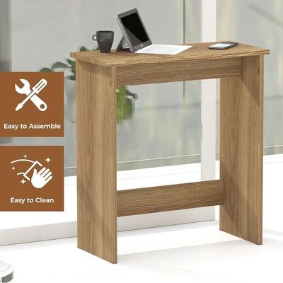 Mahmayi Modern Study Desk with Foot Rest Support, Modern Executive Desks Ideal for Office, Home, Schools, Laptop, Computer Workstation Table - Zabrano - Image 4