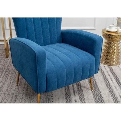 LÍNEA Wide Tufted Velvet Wingback Chair for Living Room - Image 5