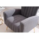 LÍNEA Wide Tufted Velvet Wingback Chair for Living Room