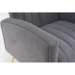 LÍNEA Wide Tufted Velvet Wingback Chair for Living Room