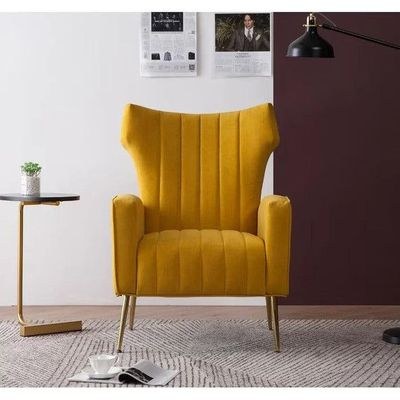 LÍNEA Wide Tufted Velvet Wingback Chair for Living Room - Image 3
