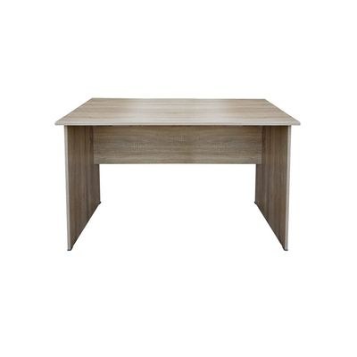 Mahmayi MP1 100x60 Writing Table- Perfect for Study, Office, Studio, or Reception - Features Solid Surface Transaction Counter and Classic Top Finish for Timeless Look and Feel (Without Drawer, Oak) - Image 3