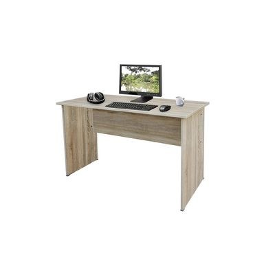 Mahmayi MP1 100x60 Writing Table- Perfect for Study, Office, Studio, or Reception - Features Solid Surface Transaction Counter and Classic Top Finish for Timeless Look and Feel (Without Drawer, Oak) - Image 4