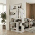 Mourah Karmato Bookcase - White - 2 Years Warranty