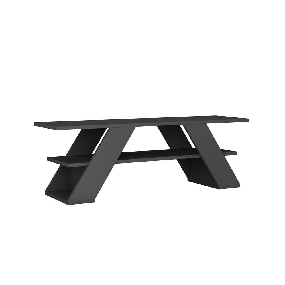 Mourah Farfalla Tv Stand Up To 50 Inches With Storage - Dark Grey - 2 Years Warranty - Image 5