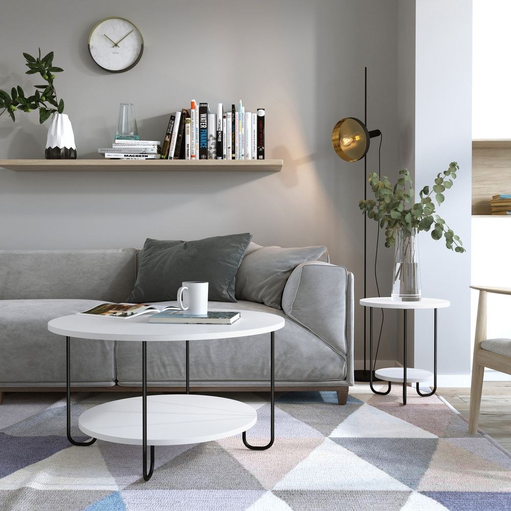Mourah Corro Coffee Table - White - 2 Years Warranty - Image 2