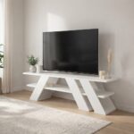 Mourah Fella Tv Stand Up To 55 Inches With Storage - White - 2 Years Warranty
