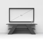 Mourah Farfalla Tv Stand Up To 50 Inches With Storage - White - 2 Years Warranty