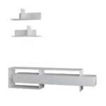 Mourah Gara TV Unit Up To 60 Inches With Storage - White - 2 Years Warranty