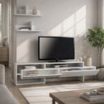 Mourah Gara TV Unit Up To 60 Inches With Storage - White - 2 Years Warranty