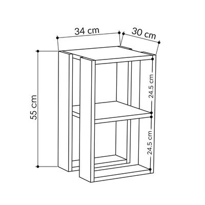 Mourah Lonie Nightstand - White - 2 Years Warranty - Image 3