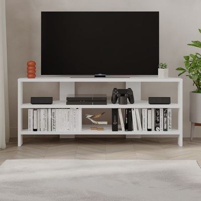 Mourah Thales Tv Stand Up To 43 Inches With Storage - White - 2 Years Warranty - Image 4