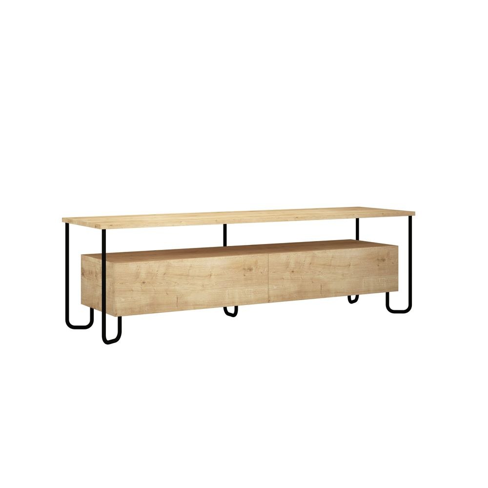 Mourah Cornea Tv Stand Up To 60 Inches With Storage - Oak - 2 Years Warranty - Image 2