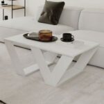 Mourah Pipra Coffee Table - White - 2 Years Warranty