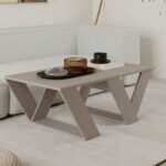 Mourah Pipra Coffee Table - Light Mocha - 2 Years Warranty