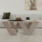 Mourah Pipra Coffee Table - Light Mocha - 2 Years Warranty