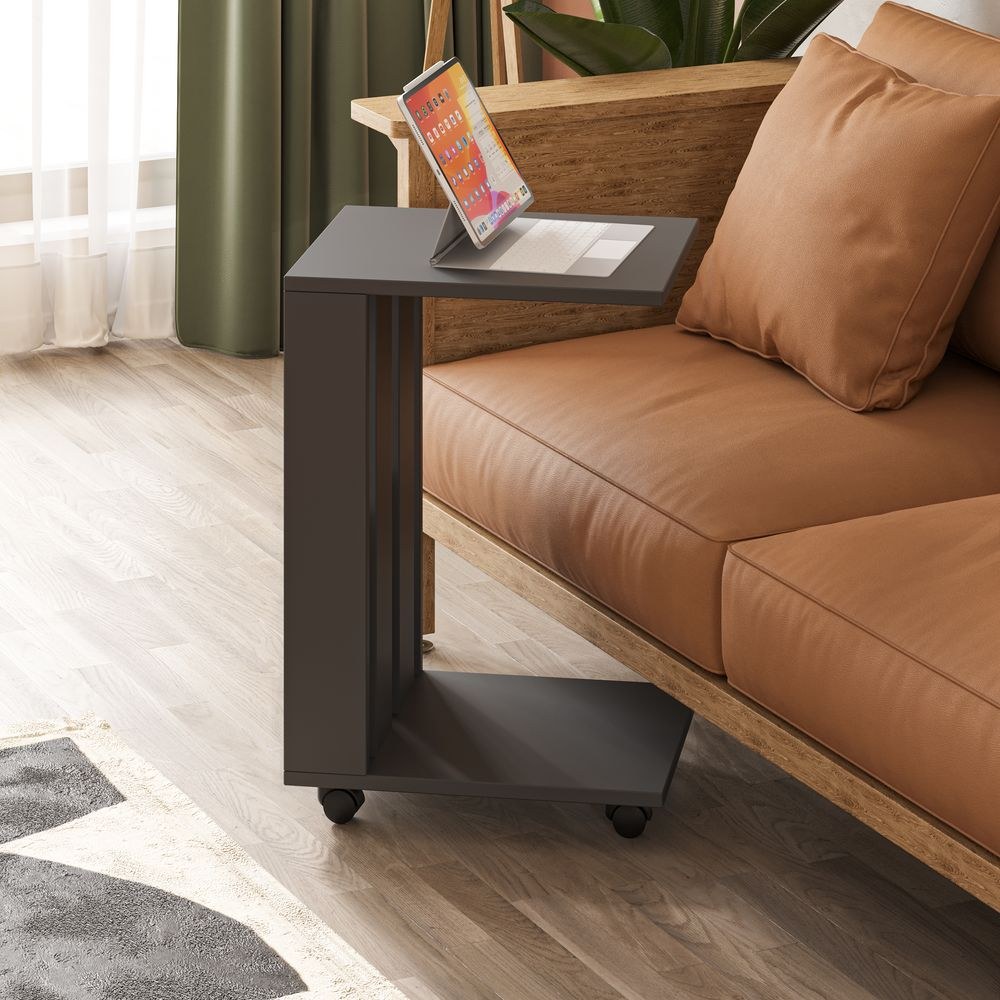 Mourah Edi End Table - Dark Grey - 2 Years Warranty - Image 2