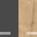 Mourah Mito Bookcase - Oak/Dark Grey - 2 Years Warranty