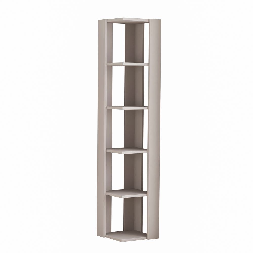 Mourah Nati Corner Bookcase - Light Mocha - 2 Years Warranty - Image 2