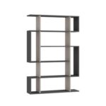 Mourah Mito Bookcase - Dark Grey/Light Mocha - 2 Years Warranty