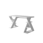 Mourah Papillon Working Table With Storage - White - 2 Years Warranty