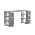 Mourah Colmar Working Table With Storage - White - 2 Years Warranty