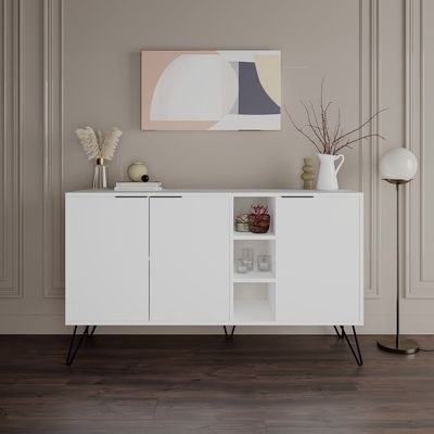 Mourah Clara Console - White/White - 2 Years Warranty