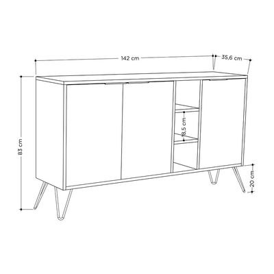 Mourah Clara Console - White/White - 2 Years Warranty - Image 4