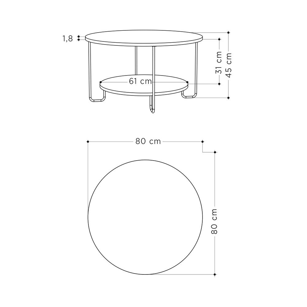 Mourah Corro Coffee Table - White - 2 Years Warranty - Image 5