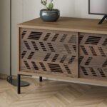 Mourah Dionysos Tv Stand Up To 70 Inches With Storage - Brown - 2 Years Warranty