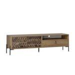 Mourah Dionysos Tv Stand Up To 70 Inches With Storage - Brown - 2 Years Warranty