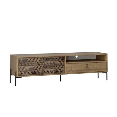 Mourah Dionysos Tv Stand Up To 70 Inches With Storage - Brown - 2 Years Warranty - Image 5
