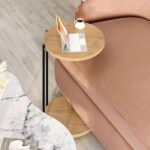 Mourah Cuddle Coffee Table White Marble/ Oak - 2 Years Warranty
