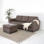 Lara 3-Seater Fabric Left & Right Reversible Corner Sofa - Brown - With 2-Year Warranty
