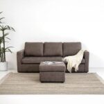 Lara 3-Seater Fabric Left & Right Reversible Corner Sofa - Brown - With 2-Year Warranty