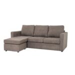 Lara 3-Seater Fabric Left & Right Reversible Corner Sofa - Brown - With 2-Year Warranty