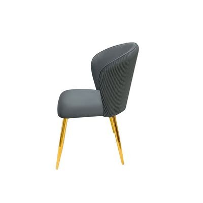 Maple Home Modern Velvet Dining Armless chair Queen Curved Backrest Golden Metal Frame Nordic Leisure Kitchen Living Indoor Parties Functional Furniture - Image 3