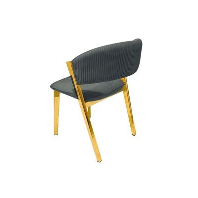 Maple Home Modern Velvet Dining Armless chair Queen Curved Backrest Golden Metal Frame Nordic Leisure Kitchen Living Indoor Parties Functional Furniture - Image 4