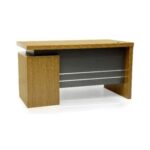 Executive Wooden office Desk Table with 3 Lockable Drawers Attractive Design, Manager Executive Desk Desktop Computer Table, Office Table, Boss Table, Study Table 140 cm
