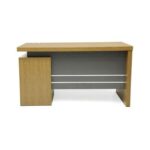 Executive Wooden office Desk Table with 3 Lockable Drawers Attractive Design, Manager Executive Desk Desktop Computer Table, Office Table, Boss Table, Study Table 140 cm