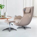 Nourest Orion 3D Rocking Recline Massage chair With Ottoman and Heating Therapy-Beige