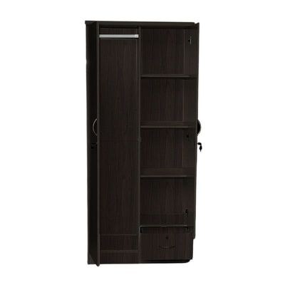2 Door Wooden Wardrobe Cabinet Cupboard Engineered Wood Perfect Modern Stylish Heavy Duty (WENGE) - Image 2