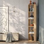 Mourah Nati Corner Bookcase - Oak - 2 Years Warranty