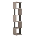 Mourah Piri Bookcase - Light Mocha /Dark Grey - 2 Years Warranty