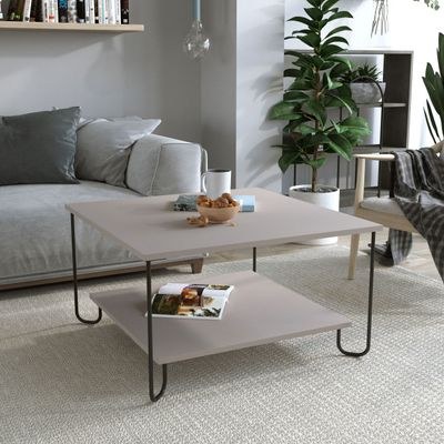 Mourah Marbo Coffee Table - Light Mocha - 2 Years Warranty