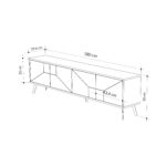Mourah Dune Tv Stand Up To 70 Inches With Storage - Light Mocha - 2 Years Warranty