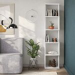 Mourah Piri Bookcase - White/White - 2 Years Warranty