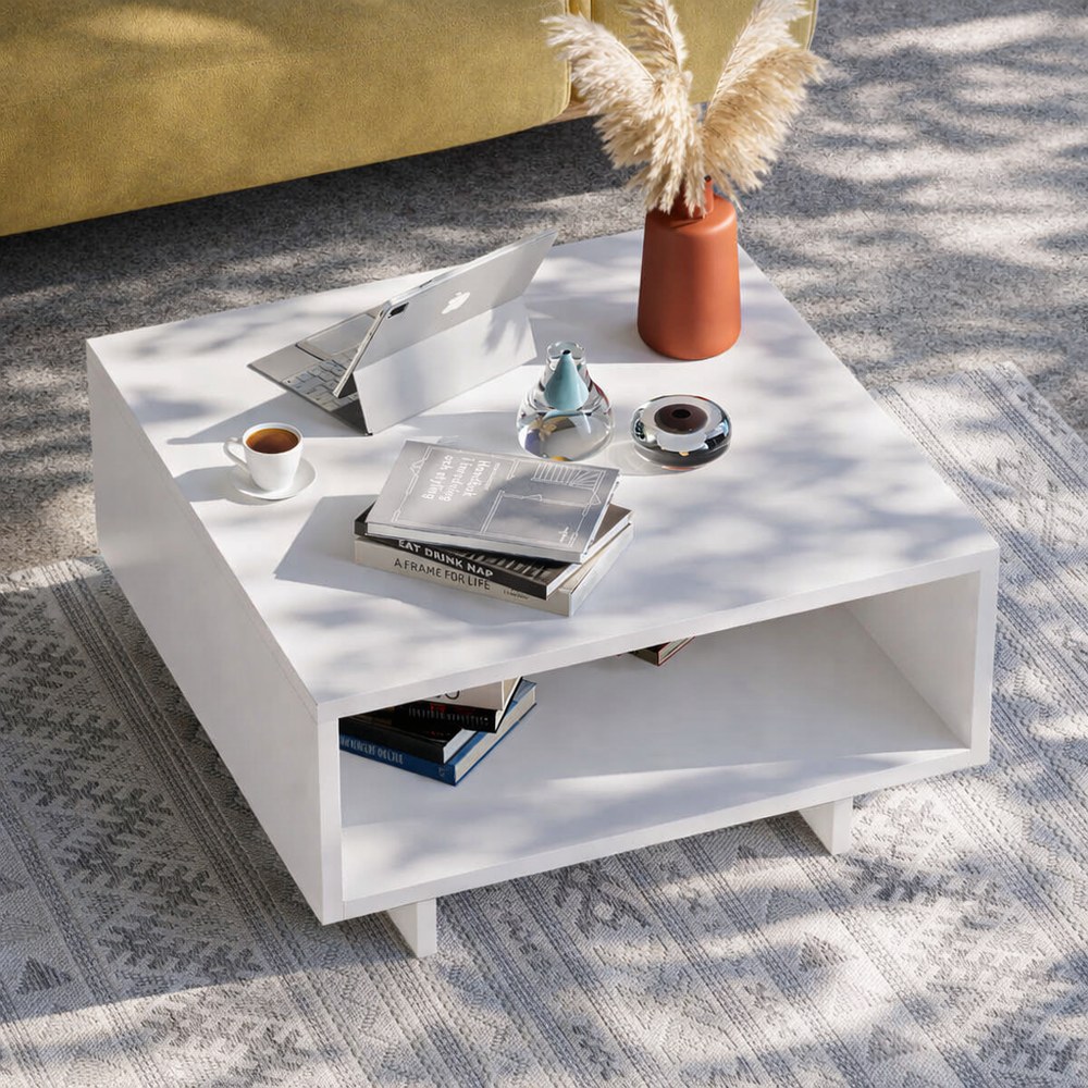 Mourah Hola Coffee Table White/White - 2 Years Warranty - Image 2