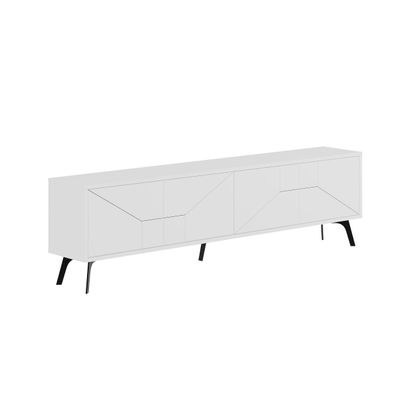Mourah Dune Tv Stand Up To 70 Inches With Storage - White - 2 Years Warranty - Image 2
